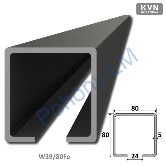 C-profil 80x80x5 Fe