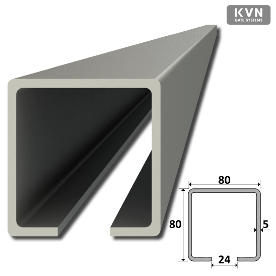 C-profil 80x80x5 Zn 6m