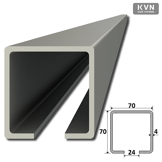 C-profil 70x70x4 Zn 6m