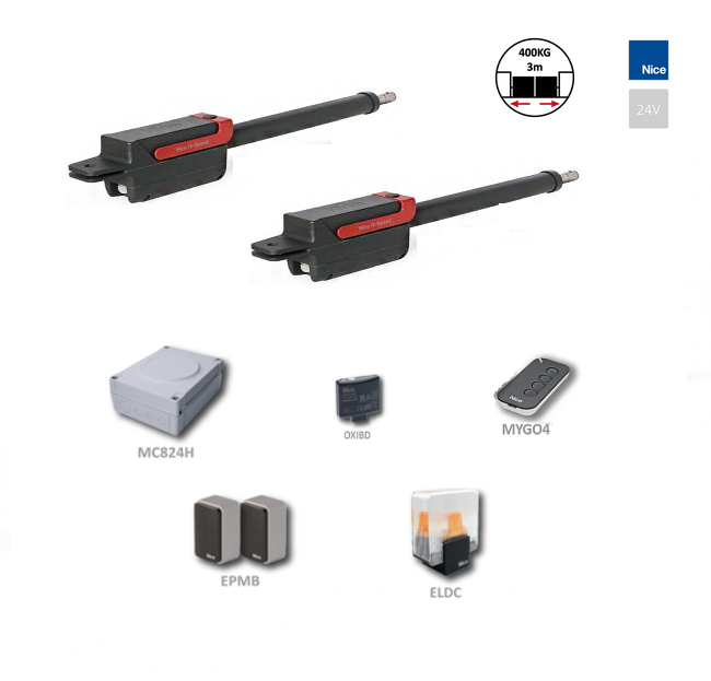 Nice HI-speed Titan T3724 - kompletná sada do šírky prejazdu 7,4m