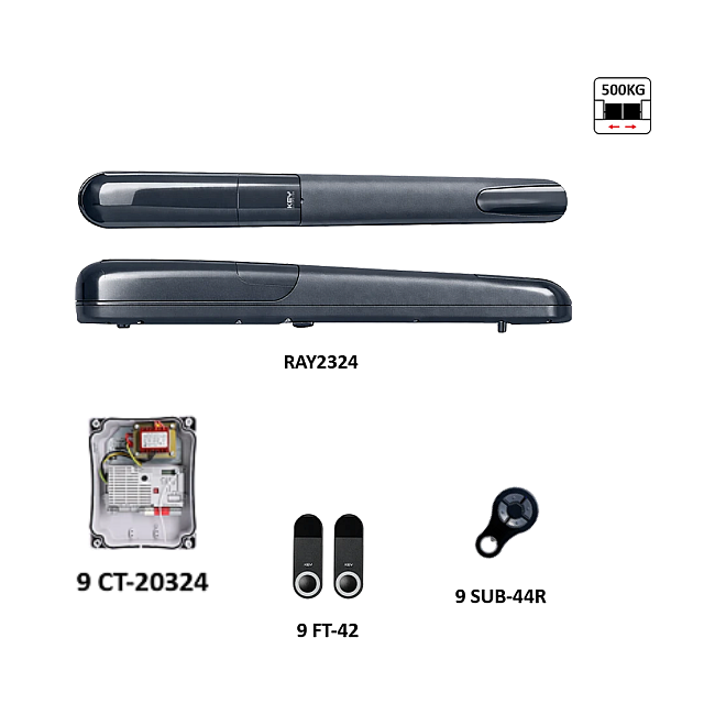 Key Ray 2324 - sada bez majáka do šírky prejazdu 6m