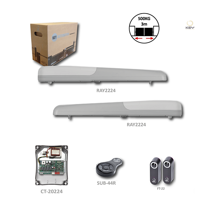 Key Ray 2224 - sada bez majáka do šírky prejazdu 6m