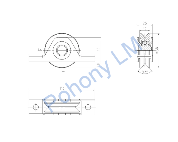 Vodiace koliesko z Ø60 - V