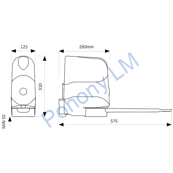 Key Revo kit - komplet sada  do šírky prejazdu 4,5m