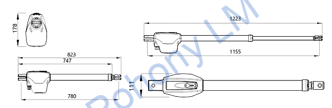 Roger Kit Monos4/220 - kompletná sada do šírky prejazdu 5,6m