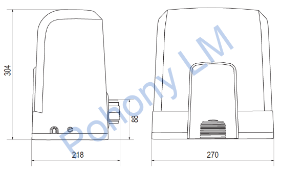LiftMaster SL400EVK  - sada pre posuvnú bránu do 400kg
