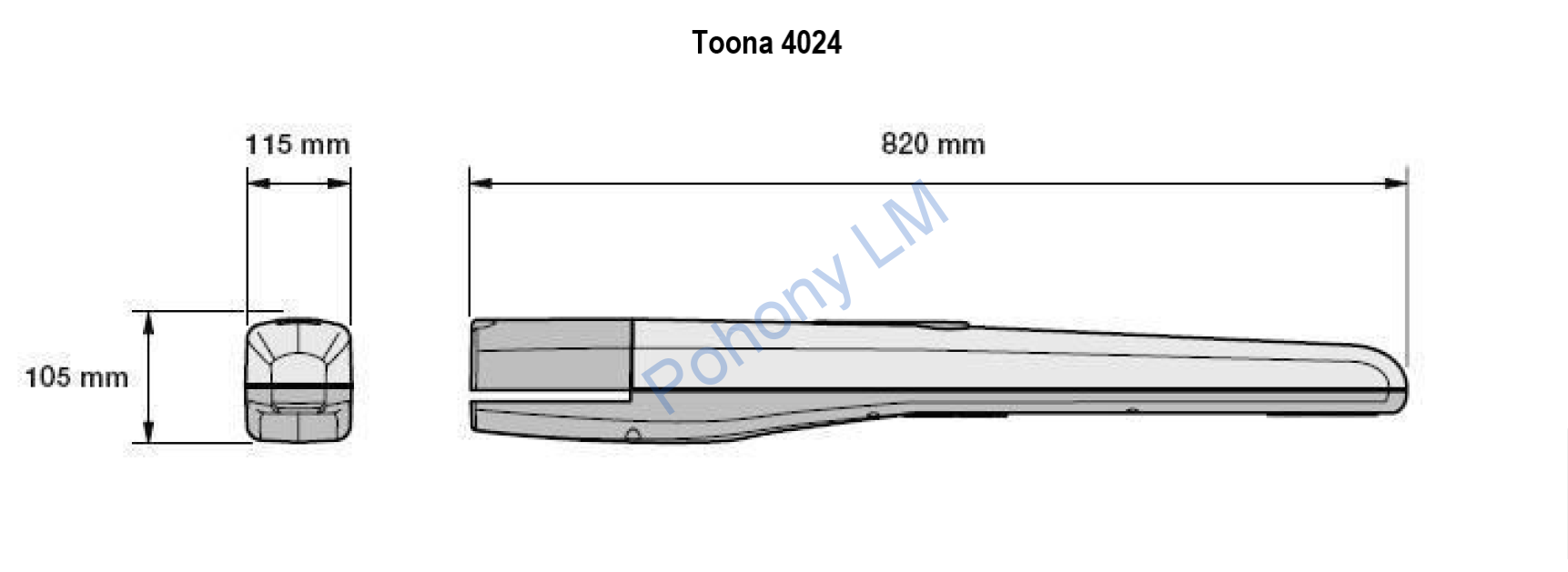 Nice Toona 4024 - kompletná sada do šírky prejazdu 6m