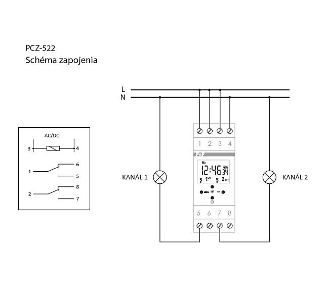 Spínacie hodiny PCZ 522