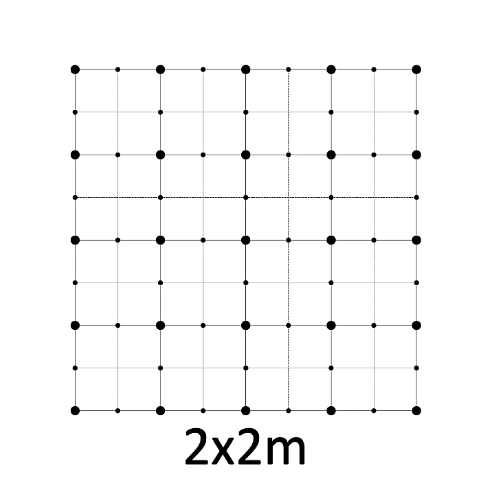 Zelená stena - lanková sieť 2x2 ZP