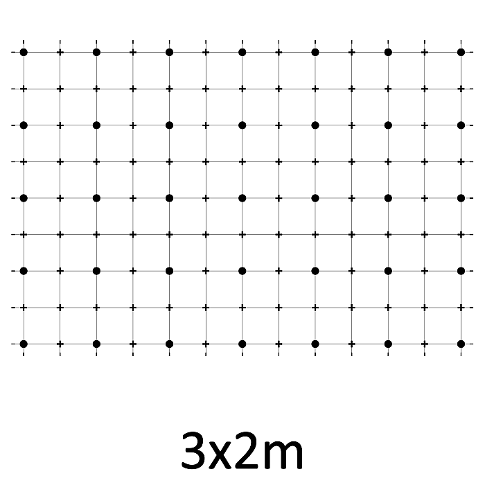 Zelená stena - lanková sieť 3x2 NX