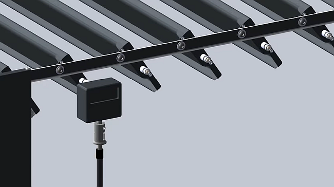 Pergola bioklimatická 6x3 na stenu