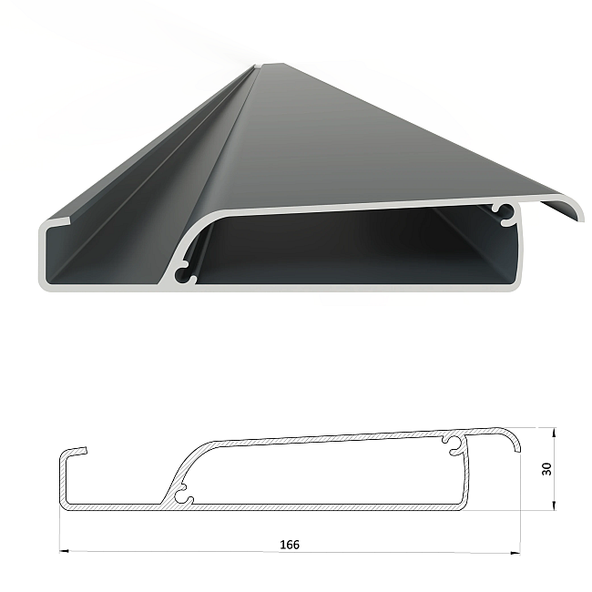 Pergola bioklimatická 6x3 na stenu